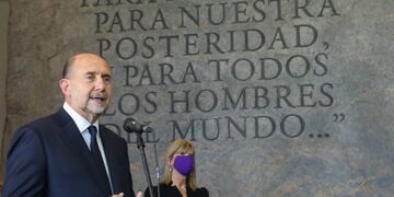 Perotti conmemoró el 1° de Mayo en el Museo de la Constitución (Prensa Gobernación)