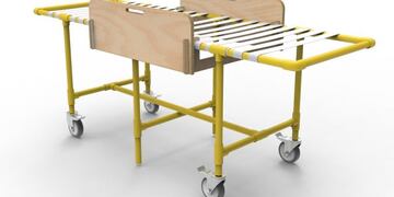 Ferreteros marplatenses construirán camillas con caños de gas termofusión (Foto: Prensa Cafamar)