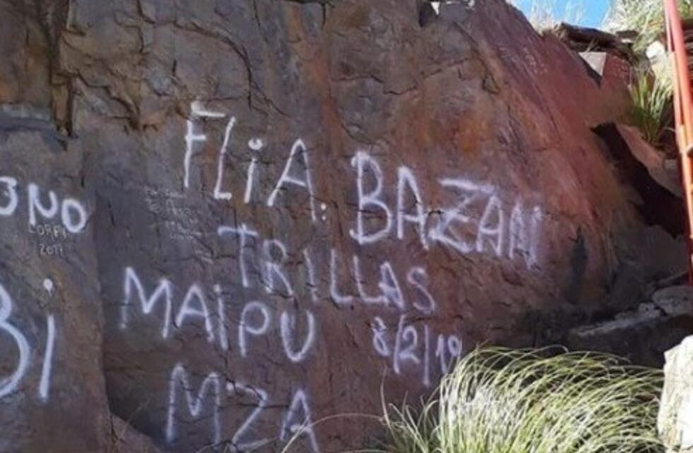 "No había ningún cartel de prohibición", dijo la mendocina que pintó un grafiti en San Luis
