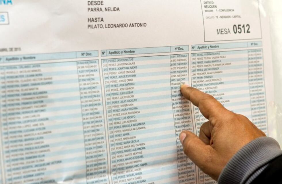 El Tribunal Electoral Provincial dispone del Padrón Electoral vía web