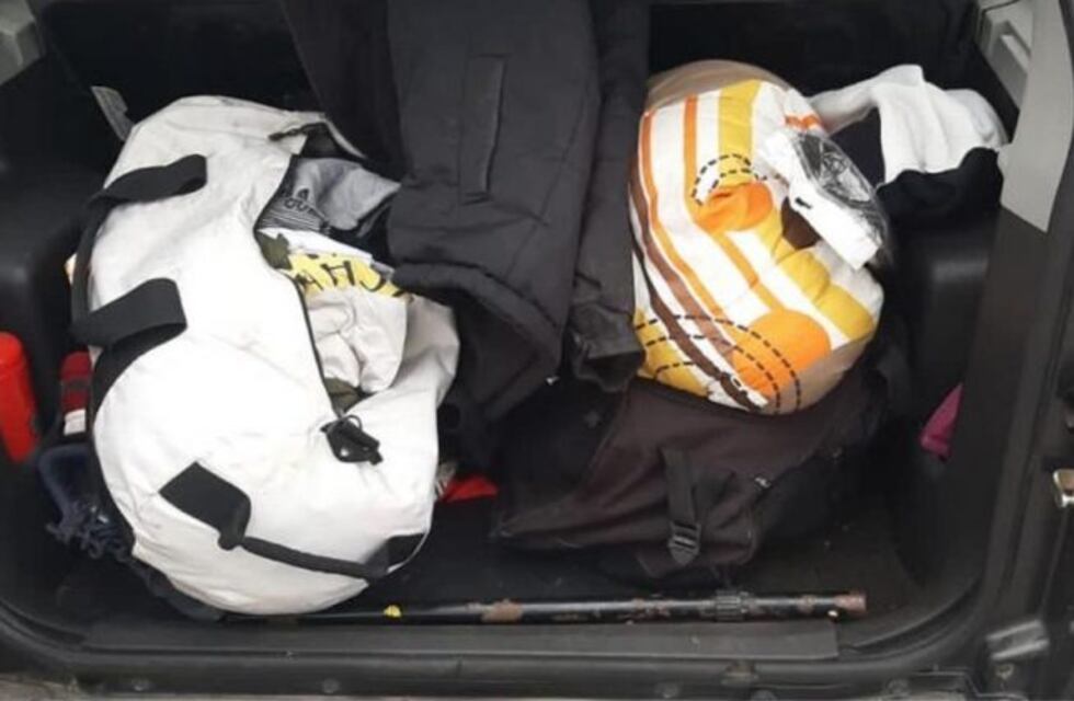 Son de Córdoba y robaron cinco valijas con pertenencias de una casa en Salsipuedes
