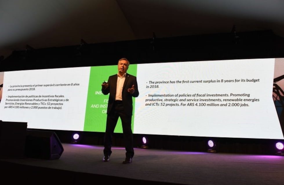 Cornejo presentó a Mendoza el BID: "Es una tierra de oportunidades