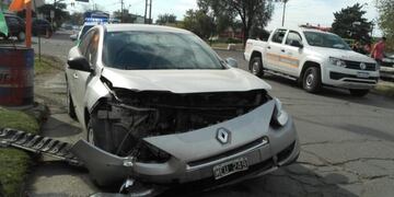 Fuerte choque cerca de la terminal de ómnibus de Bahía Blanca