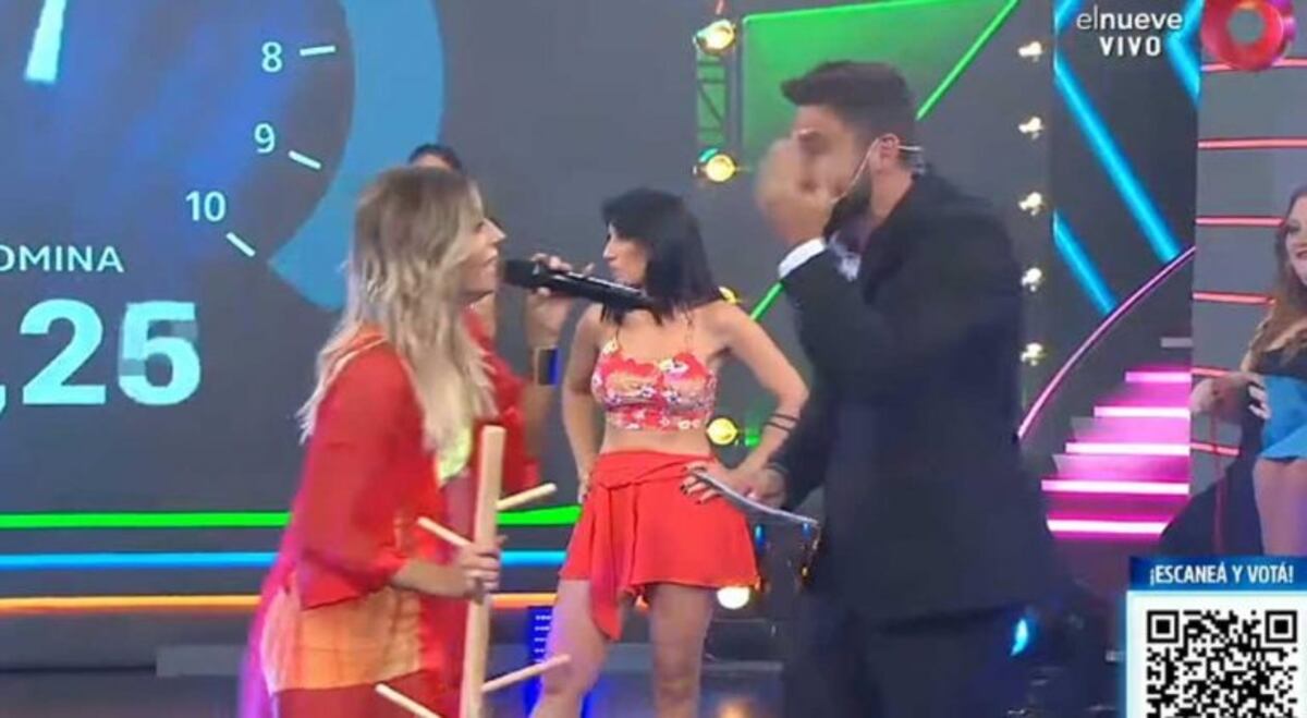 Noelia Marzol protagonizó un blooper y terminó lastimando a Nico Occhiato