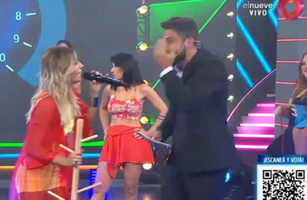 Noelia Marzol protagonizó un blooper y terminó lastimando a Nico Occhiato