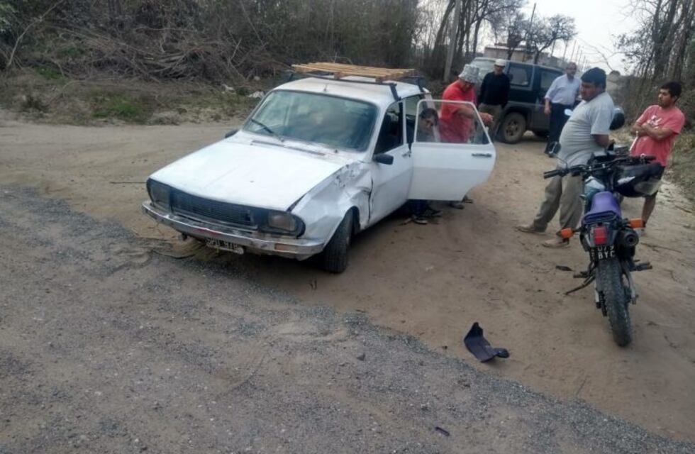 Anisacate: un motociclista herido tras ser embestido por un vehículo