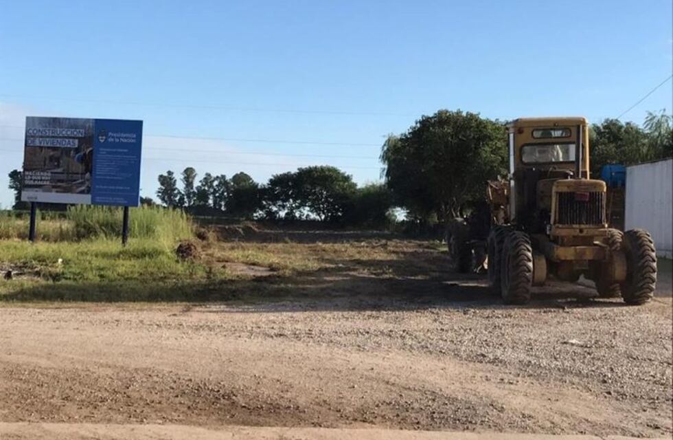 Inriville: empezaron los trabajos en los lotes donde se erigirán nuevas viviendas