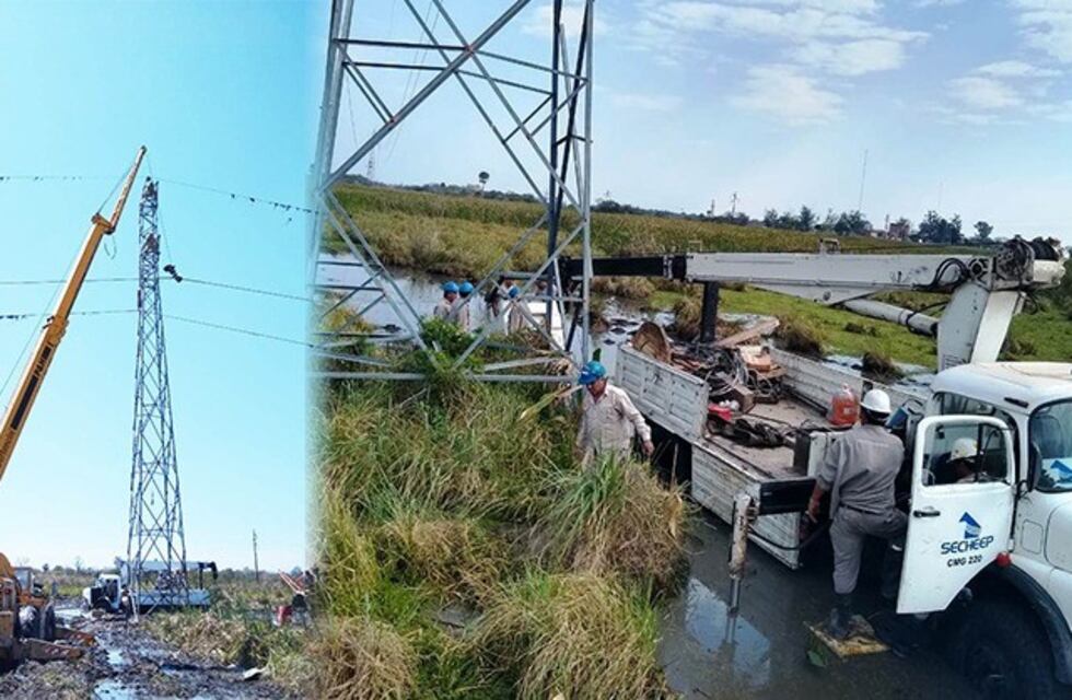 Reparan estructuras de alta tensión derribadas por tormentas