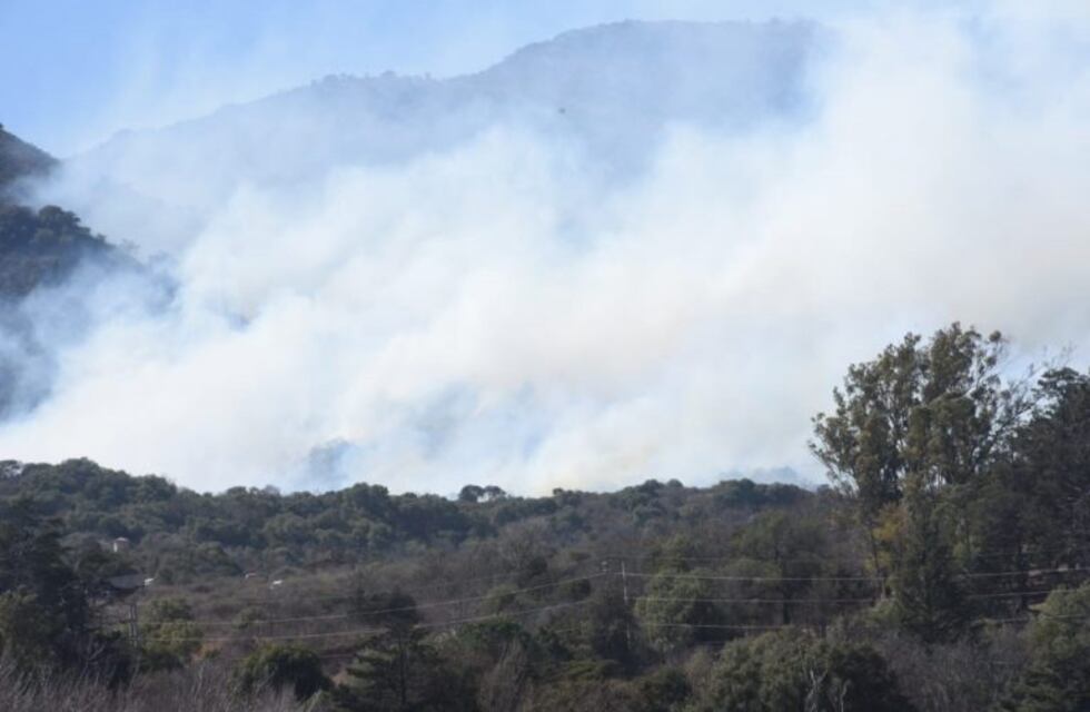 Se desató un incendio en la reserva de Vaquerías, en Punilla
