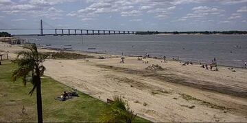 En la costanera norte se registra una bajante histórica\u002E (@cior_rosario)