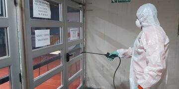Desinfección en la Municipalidad de General Alvear