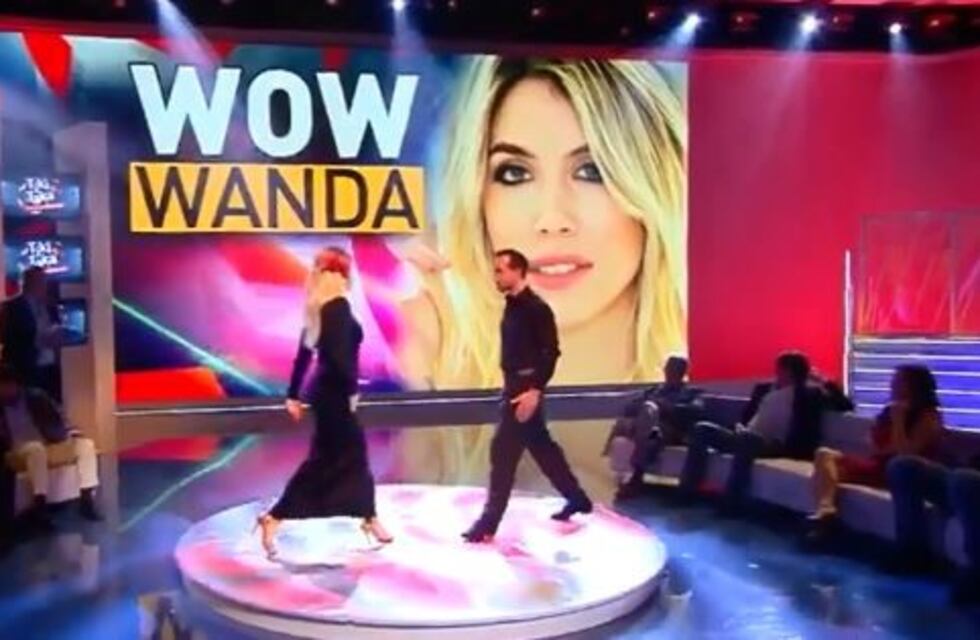El tango de Wanda Nara en la televisión italiana