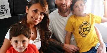 (Instagram/@leomessi) Messi y su familia viajan a Italia