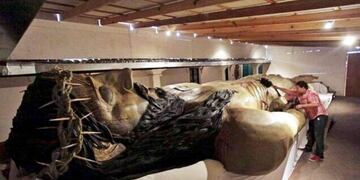 México: tras 11 años de trabajo un artista logró terminar una escultura de Cristo gigante