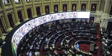 Sesión en la cámara de Diputados. (Foto: Federico López Claro)