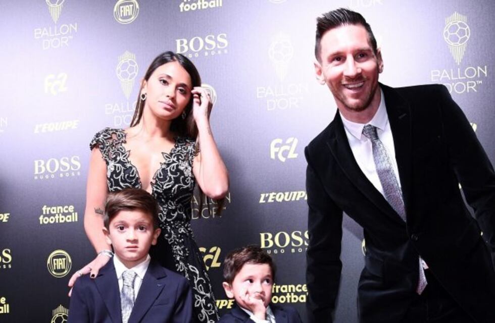 El video sorpresa que Antonela Roccuzzo y sus hijos le prepararon a Messi