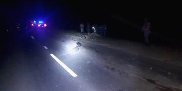 Tres Lagunas: choque frontal entre una moto y una camioneta con el resultado de un fallecido