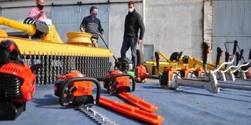 Herramientas del corralón municipal San Francisco