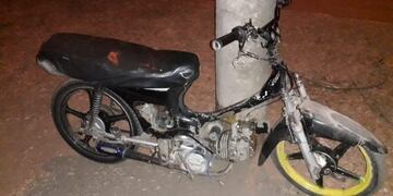 Motocicleta secuestrada en Arroyito por falta de documentación