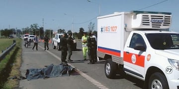 Javier Maximiliano Cantero falleció luego de chocar con su moto en Sorrento y Circunvalación\u002E (@fenirubio)