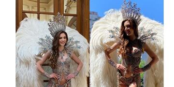 El traje de la Argentina está inspirado en las Cataratas