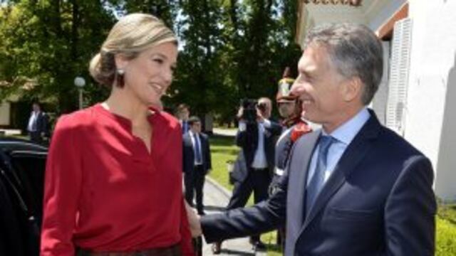 La reina Mu00e1xima y el presidente Macri, ya vieron este au00f1o en la residencia oficial de Los Olivos.  (EFE)