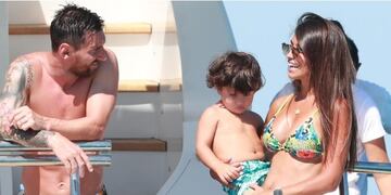 Las fotos por dentro del lujoso yate en el que vacacionaron Antonela Roccuzzo y Lionel Messi (Barco Ibiza)