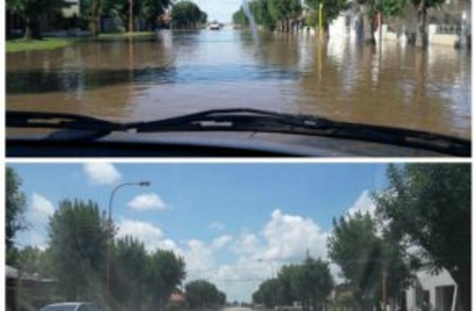 Ramona, la localidad que estaba 80% bajo el agua y salió a flote