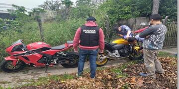 Las dos poderosas motocicletas fueron halladas a pocas cuadras