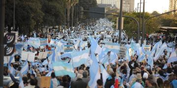 Marcha 17A: masiva concentración en el Obelisco (Foto: Federico Lopez Claro)