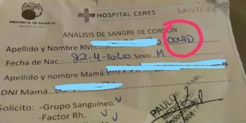 Insólito: le pusieron Covid de segundo nombre a un bebé recién nacido