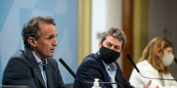 Gabriel Katopodis (i) y Matías Lammens (d). (Foto: Presidencia)