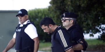 Juan Ignacio Suris al momento de ser detenido\u002E (DYN)