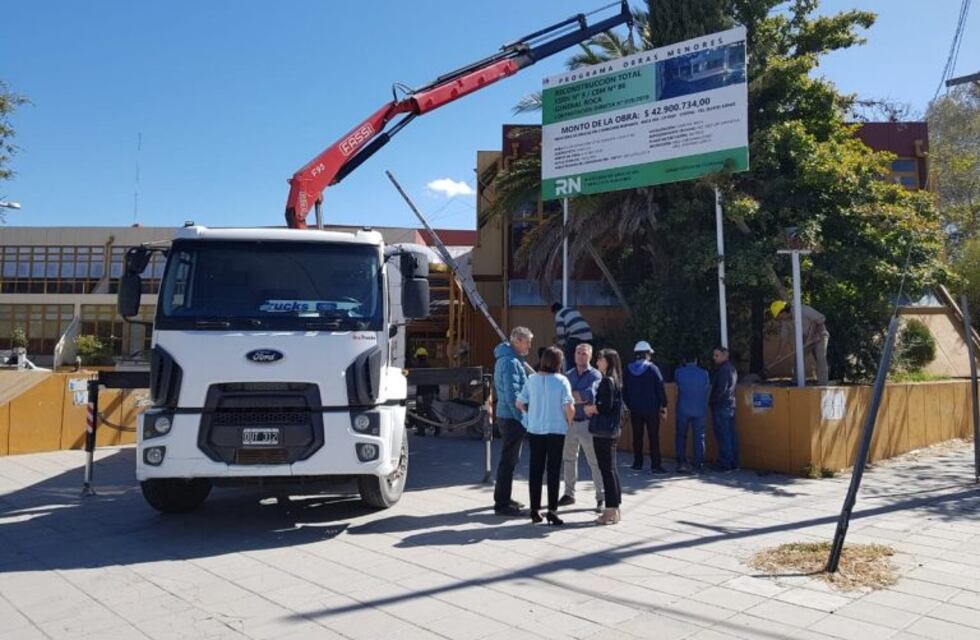 Roca: comenzó la reconstrucción de la ESRN, para octubre estaría terminada