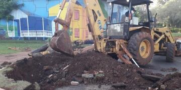 Los trabajos trajeron problemas también en el tránsito de vehículos\u002E