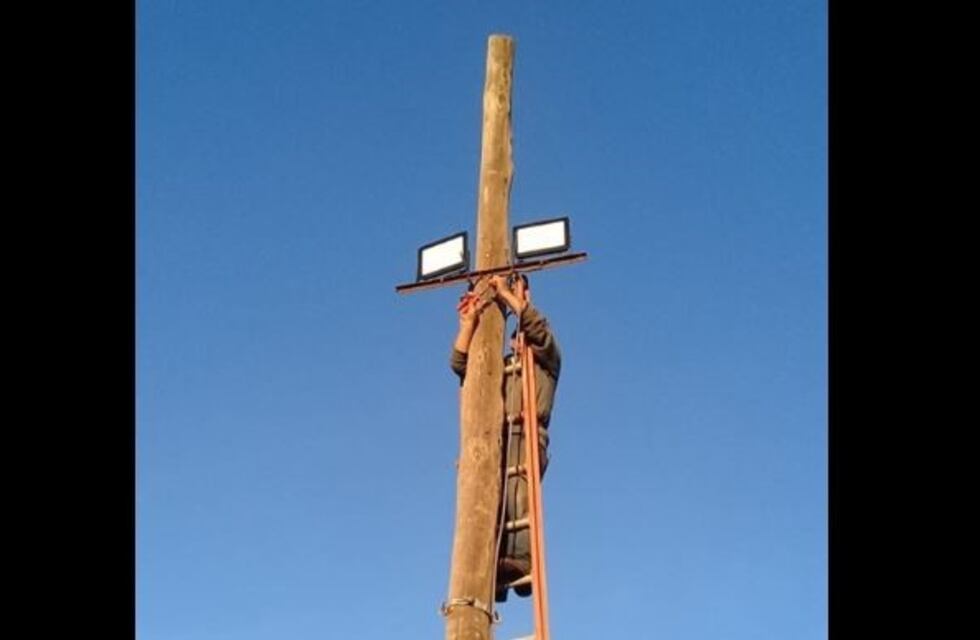 Club de Batán iba a inaugurar su luminaria, pero se la robaron horas antes