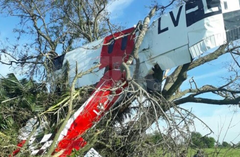 Avioneta se estrelló contra un árbol y murió el piloto