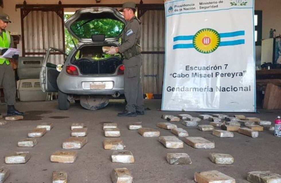 Dos familias fueron detenidas y llevaban más de 160 kilos de marihuana