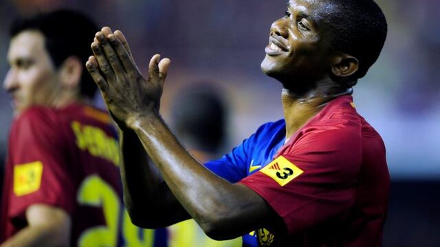 Samuel Eto'o, en sus días de jugador del Barsa. (Foto: AP Photo/Manu Fernandez)