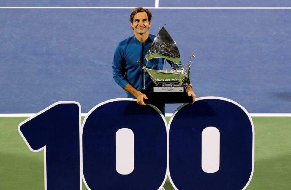 Roger Federer agranda su leyenda y consiguió su 100º trofeo como profesional