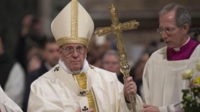 Pope Francis celebrates a Mass at the end of the Jubilee of the Dominicans at Basilica of St. John Lateran in Rome, Italy, 21 January 2017. ANSA/ GIORGIO ONORATI  vaticano roma italia papa francisco misa por el cierre del au00f1o de Jubileo aniversario de la