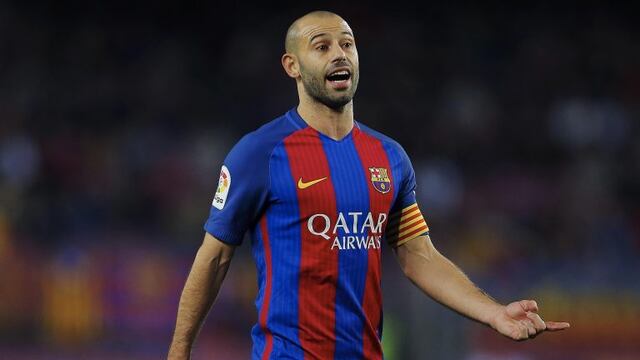GRA467. BARCELONA, 21/12/2016.- El defensa argentino del FC Barcelona Javier Mascherano, durante el partido de vuelta de los dieciseisavos de final de la Copa del Rey ante el Hu00e9rcules disputado esta noche en el estadio del Camp Nou, en Barcelona. EFE/Alej
