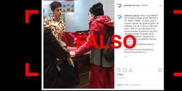 La historia detrás de la foto del "abuelo" repartidor de PedidosYa