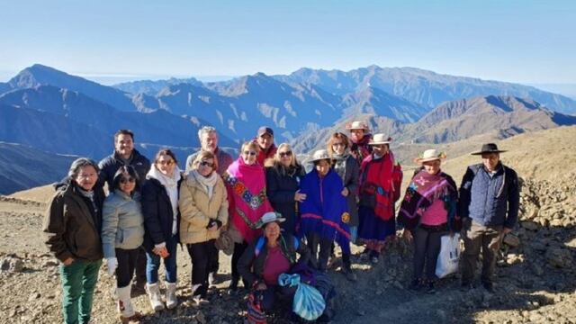 Delegación oficial, en el Camino del Inca, Jujuy