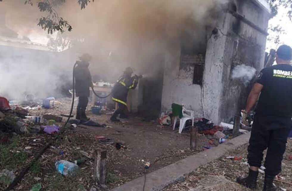 Fuerte incendio en Donado al 900