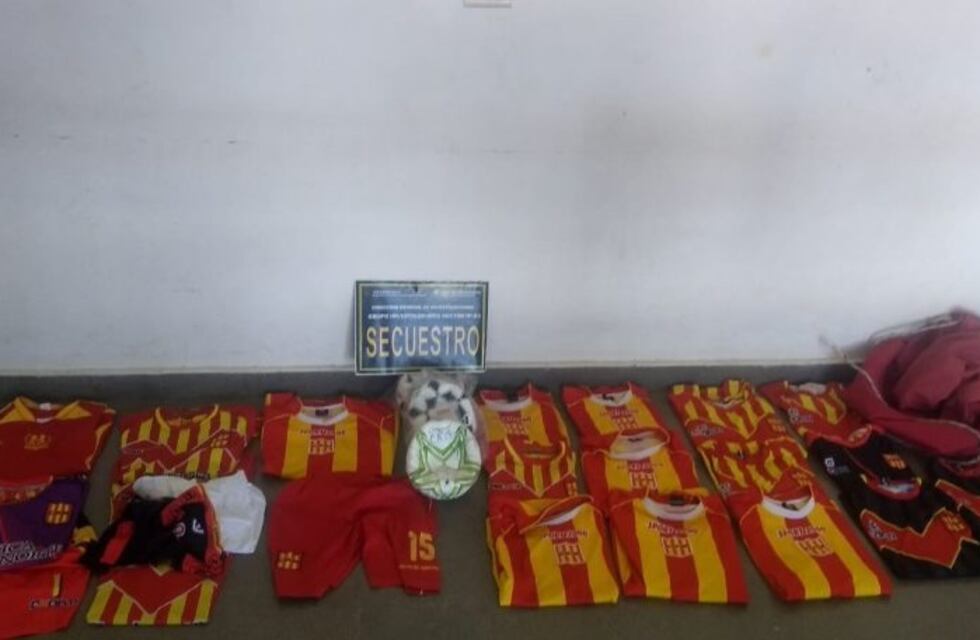 Recuperaron la indumentaria robada al Club Atlético Mitre