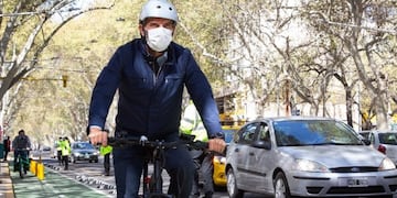 Habilitaron el segundo tramo de la ciclovía de avenida San Martín, en pleno centro mendocino\u002E