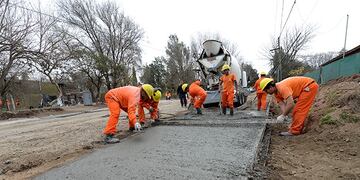 Avanza la pavimentación de la avenida Argentina\u002E