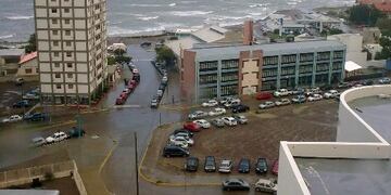 Comodoro Rivadavia con lluvia\u002E