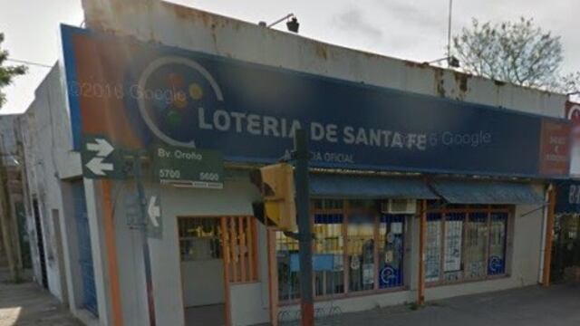 Asalto e incendio en una agencia de loteru00eda